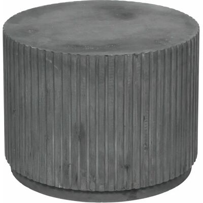 Broste Copenhagen Rillo Podium - Charbon - Table basse et d'appoint en fibre d’argile - Publicité Broste Copenhagen Rillo Podium - Charbon - Table basse et d'appoint en fibre d’argile - Publicité