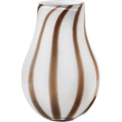 Vaso Taupe di Broste Copenhagen - Arte in Vetro Organico - 15,5x22,5cm Vaso Taupe di Broste Copenhagen - Arte in Vetro Organico - 15,5x22,5cm