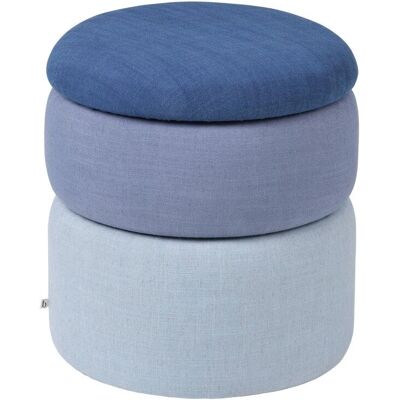 Broste Copenhagen Pond Pouf - Blau Sienna - Moderner Pouf, Hocker, Couchtisch Broste Copenhagen Pond Pouf - Blau Sienna - Moderner Pouf, Hocker, Couchtisch