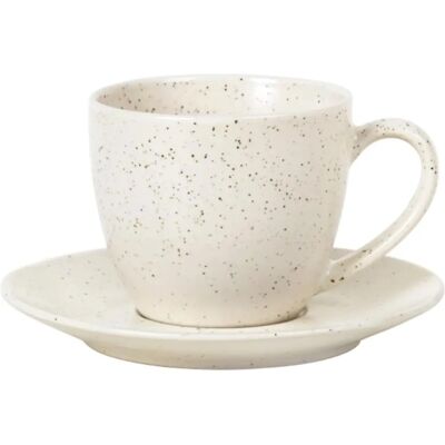 Broste Copenhagen Nordic Vanilla Kaffekopp med underkop Broste Copenhagen Nordic Vanilla Kaffekopp med underkop