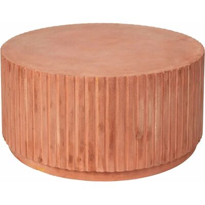 Broste Copenhagen Rillo Podium - Camél / Terracotta / Orange - Table basse - Publicité Broste Copenhagen Rillo Podium - Camél / Terracotta / Orange - Table basse - Publicité