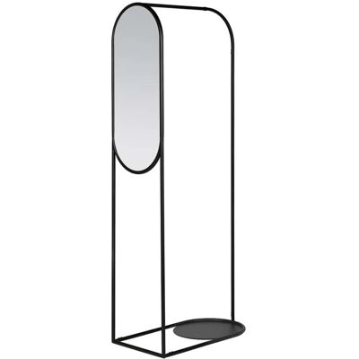 Broste Copenhagen Archie Porte-manteau avec Miroir, noir - Publicité Broste Copenhagen Archie Porte-manteau avec Miroir, noir - Publicité
