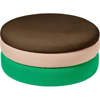 Broste Copenhagen Pond Sitzpuff - 68cm Durchmesser, 30cm Höhe - Pouf Broste Copenhagen Pond Sitzpuff - 68cm Durchmesser, 30cm Höhe - Pouf