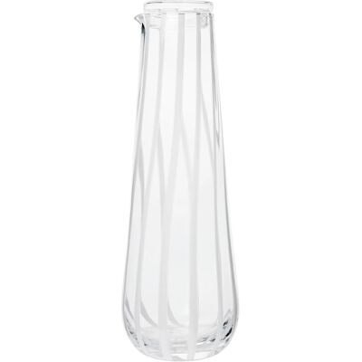 Broste Copenhagen Kanne - Håndlaget Hvit & Striper Glass Broste Copenhagen Kanne - Håndlaget Hvit & Striper Glass