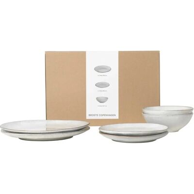 Broste Copenhagen Nordic Sand Beige Servise for To Broste Copenhagen Nordic Sand Beige Servise for To