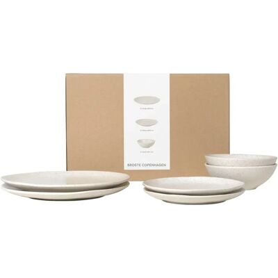 Broste Copenhagen Oppdekking for 2 - Nordic Vanilla - Beige - Keramikk Broste Copenhagen Oppdekking for 2 - Nordic Vanilla - Beige - Keramikk