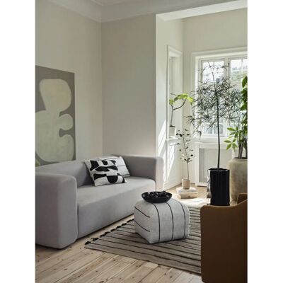 Broste Copenhagen Sigrid Hocker - Marokkanisch inspiriert, gestreift, organischer Charme - Hocker Broste Copenhagen Sigrid Hocker - Marokkanisch inspiriert, gestreift, organischer Charme - Hocker