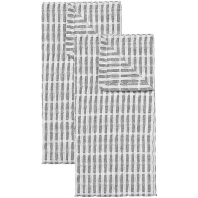 Broste Copenhagen Folke Kjøkkenhåndkle - 50x70cm - Svart/Naturlig Broste Copenhagen Folke Kjøkkenhåndkle - 50x70cm - Svart/Naturlig