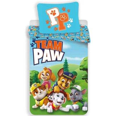 Katoenen beddengoed Paw Patrol - Blauw/Multicolor/Antraciet - Bed & Kussen Katoenen beddengoed Paw Patrol - Blauw/Multicolor/Antraciet - Bed & Kussen