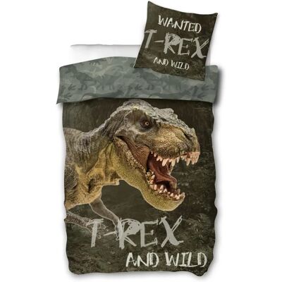 Licens T-Rex Barn Sengetøy - 2-i-1 Vendbar Bomull-Sett Licens T-Rex Barn Sengetøy - 2-i-1 Vendbar Bomull-Sett