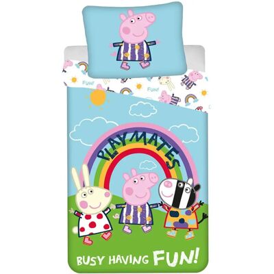 Peppa Pig Gloei-effect Bedset - 140x200 cm Peppa Pig Gloei-effect Bedset - 140x200 cm