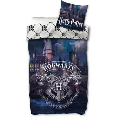 Harry Potter Sengetøy - Logo & Skole - 150x210cm - Bomull Harry Potter Sengetøy - Logo & Skole - 150x210cm - Bomull