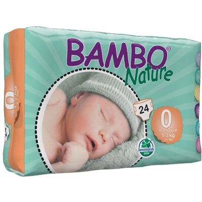 Fraldas Prematuros Bambo Nature - 1-3kg Fraldas Prematuros Bambo Nature - 1-3kg
