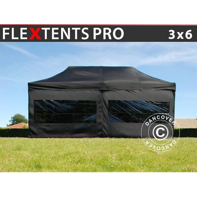 Dancover FleXtents PRO 3x6m Tenda portatile nera per eventi Dancover FleXtents PRO 3x6m Tenda portatile nera per eventi