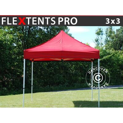Dancover - Carpa pieghevole FleXtents PRO 3x3 m Rosso - Carpa pieghevole Dancover - Carpa pieghevole FleXtents PRO 3x3 m Rosso - Carpa pieghevole