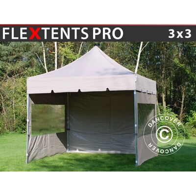 Dancover FleXtents PRO 3x3m Latte Pop-up Gazebo - Pop-up Gazebo Dancover FleXtents PRO 3x3m Latte Pop-up Gazebo - Pop-up Gazebo