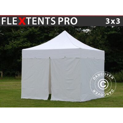 Dancover Carpa plegable FleXtents PRO - Blanco - 3x3 m - Carpa plegable Dancover Carpa plegable FleXtents PRO - Blanco - 3x3 m - Carpa plegable