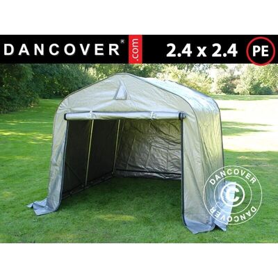 Tienda de almacenamiento gris PRO 2,4x2,4x2 m Tienda de almacenamiento gris PRO 2,4x2,4x2 m