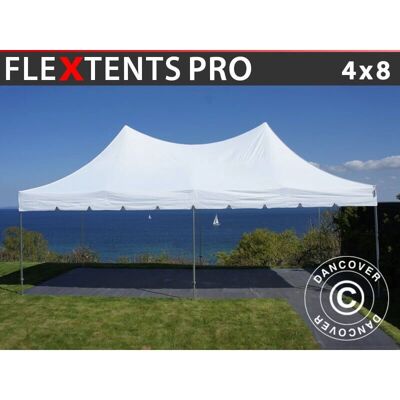 Dancover Peak Pagoda 4x8 m White - Gazebo Dancover Peak Pagoda 4x8 m White - Gazebo