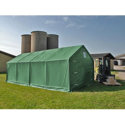 Dancover Carpa de Almacén Verde PRO 4x8x2.1m - Carpa de Almacén Dancover Carpa de Almacén Verde PRO 4x8x2.1m - Carpa de Almacén