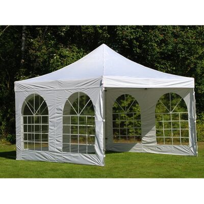 Dancover White Pop-up Gazebo FleXtents PRO Vintage Style 4x4 m Dancover White Pop-up Gazebo FleXtents PRO Vintage Style 4x4 m
