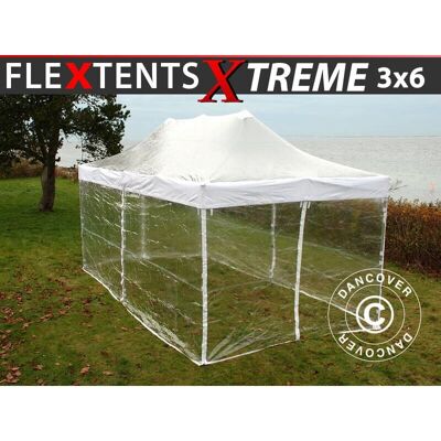 Dancover FleXtents Xtreme 3x6m Gazebo Pieghevole Trasparente - Impermeabile & Portatile Dancover FleXtents Xtreme 3x6m Gazebo Pieghevole Trasparente - Impermeabile & Portatile