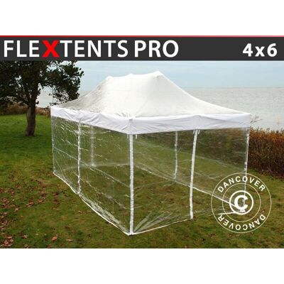 Dancover Marchio FleXtents PRO 4x6m Trasparente - Gazebo Dancover Marchio FleXtents PRO 4x6m Trasparente - Gazebo