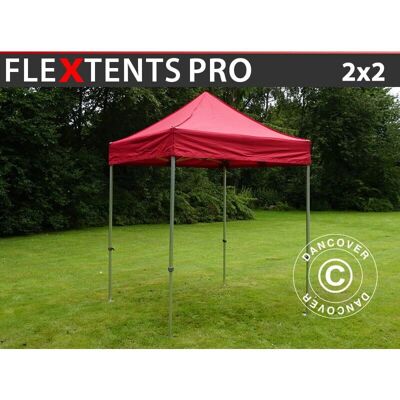 Dancover Pop up gazebo FleXtents PRO 2x2 m Red - pop up gazebo Dancover Pop up gazebo FleXtents PRO 2x2 m Red - pop up gazebo
