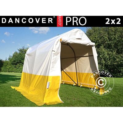 Dancover Blanco/Amarillo Tienda de Trabajo y Almacén Pro 2x2x2m - Tienda de Trabajo y Almacén Dancover Blanco/Amarillo Tienda de Trabajo y Almacén Pro 2x2x2m - Tienda de Trabajo y Almacén