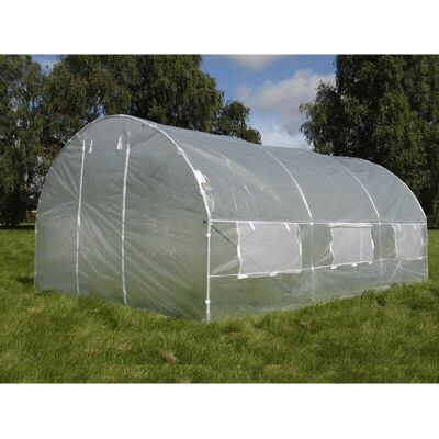Invernadero túnel Dancover 4x4x2 m - Resistente a UV, Impermeable, Estructura de acero galvanizado Invernadero túnel Dancover 4x4x2 m - Resistente a UV, Impermeable, Estructura de acero galvanizado