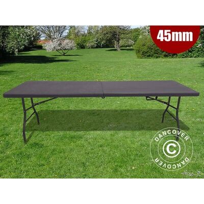 Dancover - Foldable Table 240x76x74cm - Black Dancover - Foldable Table 240x76x74cm - Black