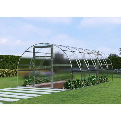 Dancover Titan Greenhouse - 18m², 3x6m, Silver - Greenhouse Dancover Titan Greenhouse - 18m², 3x6m, Silver - Greenhouse