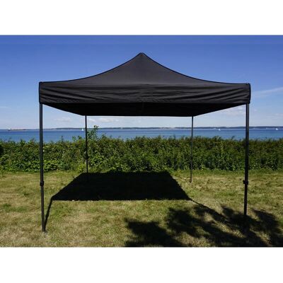 FleXtents Nero 4x4m Gazebo Pieghevole - Gazebo FleXtents Nero 4x4m Gazebo Pieghevole - Gazebo