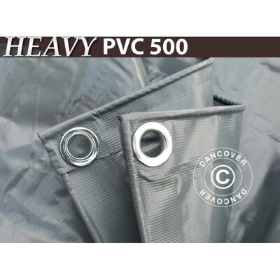 DANCOVER - Telone occhiellato 2x2m - Grigio - PVC - Tarp DANCOVER - Telone occhiellato 2x2m - Grigio - PVC - Tarp