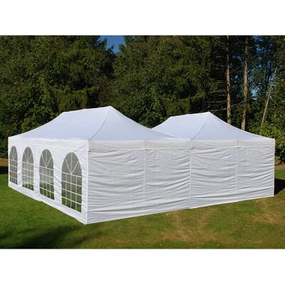 Carpa de acero 8x8m de Dancover - Tienda portable resistente al agua y UV Carpa de acero 8x8m de Dancover - Tienda portable resistente al agua y UV