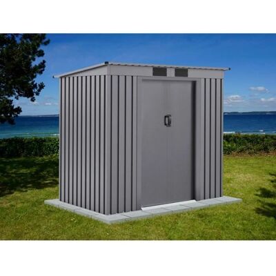Dancover Aluminium Grey Garden Shed - ProShed - Garden Shed Dancover Aluminium Grey Garden Shed - ProShed - Garden Shed