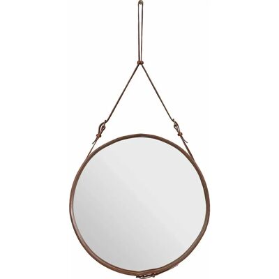 Gubi Adnet Veggspiegel - Lær & Messing - 70cm Gubi Adnet Veggspiegel - Lær & Messing - 70cm