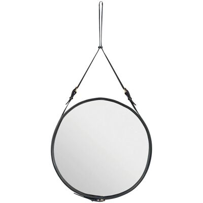 Gubi Adnet Rund Veggspiegel - Lær, 70cm Gubi Adnet Rund Veggspiegel - Lær, 70cm
