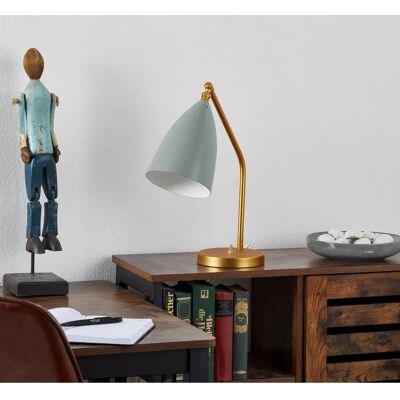 Gubi Greta Grossman Gräshoppa Bordlampe - Blå-Grå - Ikonisk Design Gubi Greta Grossman Gräshoppa Bordlampe - Blå-Grå - Ikonisk Design