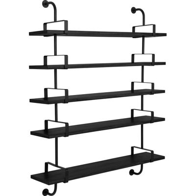 Système d'Étagères Démon de Gubi - 155cm Frêne Noir - Publicité Système d'Étagères Démon de Gubi - 155cm Frêne Noir - Publicité