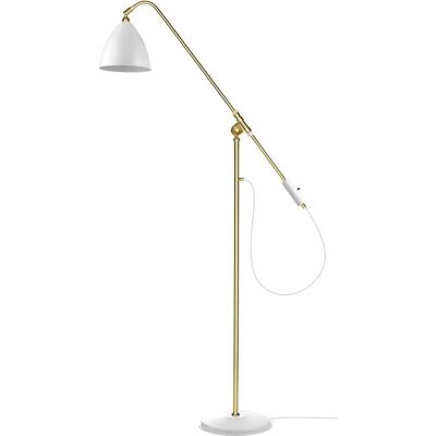 Gubi Bestlite BL4 Gulvlampe - Messing Hvit Semi Matt Gubi Bestlite BL4 Gulvlampe - Messing Hvit Semi Matt