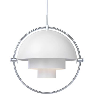 Gubi Multi-Lite Henger - Ø36 cm - Krom/Hvit Gubi Multi-Lite Henger - Ø36 cm - Krom/Hvit