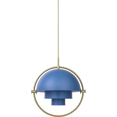 Gubi Multi-Lite Hengelampe - Blå Messing Gubi Multi-Lite Hengelampe - Blå Messing