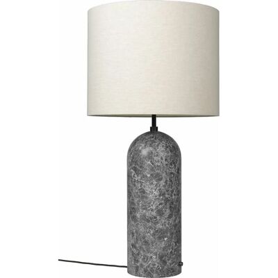 Lampadaire GUBI Gravity - Marbre gris, abat-jour en toile - Publicité Lampadaire GUBI Gravity - Marbre gris, abat-jour en toile - Publicité