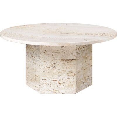 Gubi - Table basse Epic, Ø 80 cm, blanc neutre - Publicité Gubi - Table basse Epic, Ø 80 cm, blanc neutre - Publicité