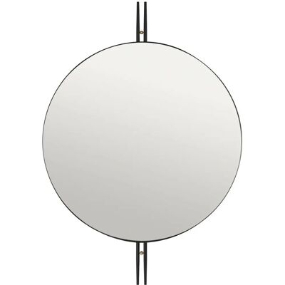 GUBI IOI Rund Veggspiegel Ø80cm Svart/Messing GUBI IOI Rund Veggspiegel Ø80cm Svart/Messing
