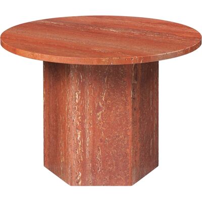 Table basse Epic de Gubi - 60cm - Travertin Rouge - Publicité Table basse Epic de Gubi - 60cm - Travertin Rouge - Publicité