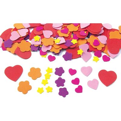 Hobby Schuimvormen - Hart, Bloemen - 150 st Hobby Schuimvormen - Hart, Bloemen - 150 st