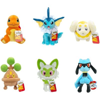 Jazwares Pokémon Plüsch Vaporeon Charmander 20cm Jazwares Pokémon Plüsch Vaporeon Charmander 20cm