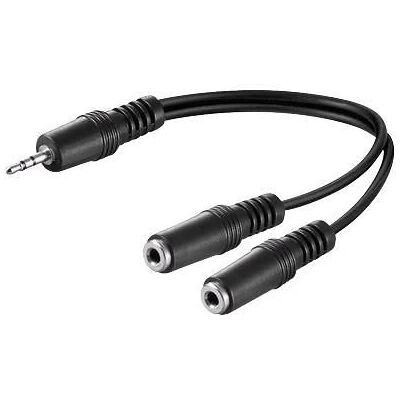 MicroConnect Äänikaapeli - 0,2m - Y-splitteri - Musta MicroConnect Äänikaapeli - 0,2m - Y-splitteri - Musta